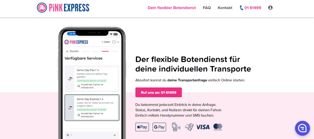 PINK.Express – Dein flexibler Botendienst